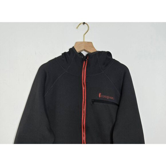 Cotopaxi Men's Size Large Sambaya Stretch Fleece Hood Black Red - Picture 2 of 6